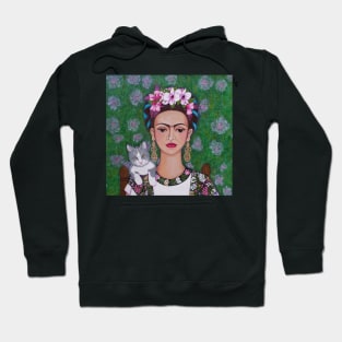 Frida cat lover closer Hoodie